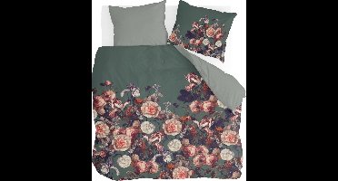 Byrklund Dekbedovertrek Flower Bomb - 200x220 - 100% Katoen - Groen