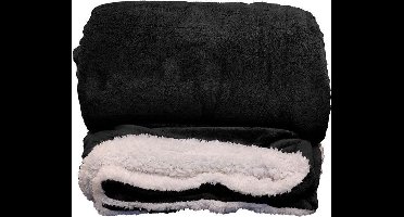 D- Unique Living | Lars XL plaid 220x240cm black