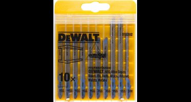 DeWalt DT2292 10 delig Decoupeerzaagblad set in cassette - Metaal