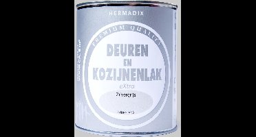 Hermadix deuren & kozijnen lak zijdeglans zilvergrijs - 750 ml.