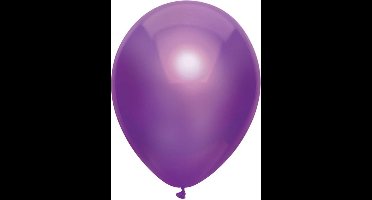 Metallic Ballonnen Paars : 100 Stuks