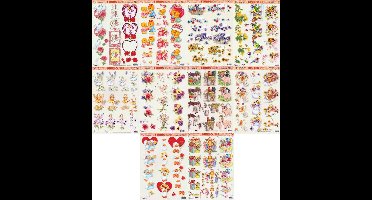 10x 3DA4 Knipvellen - Voor elk wat wils - Maar prachtige kaarten of fotoalbums