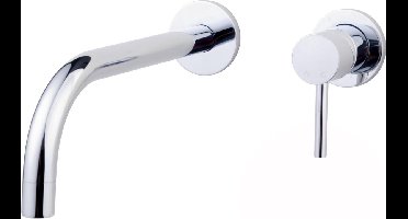 Wiesbaden Slim Inbouw Eenhendel Wastafel kraan - Chroom