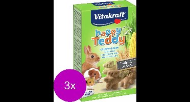 Vitakraft Happy Teddy Vita - Knaagdiersnack - 3 x 75 g