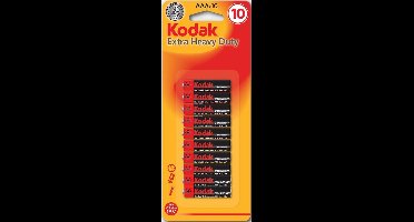 Kodak AAA Batterijen Extra Heavy Duty Goede kwaliteit Batterijen - Mini Penlite - 10 Stuks