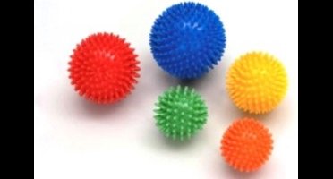 Massage Bal met spikes : 9 cm - rood