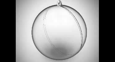 Plastic vulbare kerstbal 10cm (25 stuks)