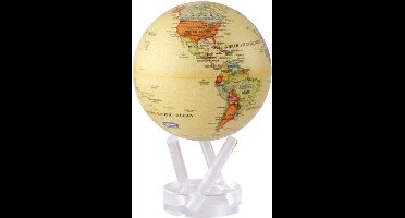 Mova wereldbol op zonne energie Ø 11,5 cm - Uitvoering - Antiek beige (ATE)