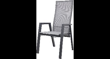 Azoren dining tuinstoel verstelbaar - Antraciet