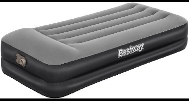 Bestway – Luchtbed – 1-Persoons – 97×191×46 cm – Grijs – Met Ingebouwde Elektrische Pomp – Incl. 3-in-1 Opbergtas - 1-persoons Luchtbed - Luchtbed Met Pomp - Luchtbed Voor Binnen Gebruik - Luchtbed Met Kussen - Luchtbed Voor Gasten