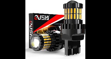 T20 W21/5W LED Lampen 7443 voor Remlicht, Knipperlicht & Achteruitrijlicht - 6500K Wit (Set van 2)