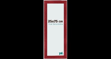 Your Decoration - Fotolijst 25x75 cm - MDF - Wijnrood Geveegd - Pisa