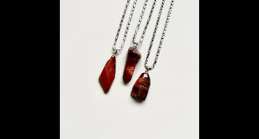 Gemstone ketting Tijgeroog rood