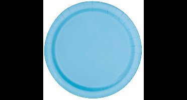 Borden blauw 18cm 20 stuks