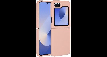 Accezz Hoesje - Geschikt voor Samsung Galaxy Z Flip 6 - Liquid Silicone Backcover - Roze