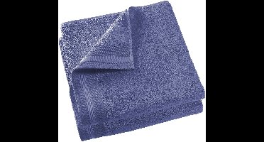 De Witte Lietaer Badlaken Contessa, Sapphire Blue - 70 x 140 cm - 2 stuks - Katoen