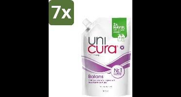 7 x Unicura – Vloeibare Handzeep Navulling – Balans – 500 ml - Kabel - Kabels - Kabelsysteem - Kabelsysteem