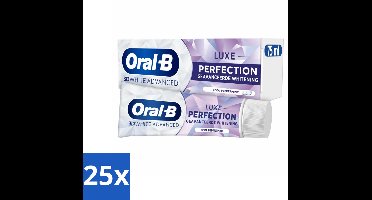 25 x Oral B - Tandpasta - 3D White Advanced - Luxe Perfection - 75ml - Koffiezetapparaat