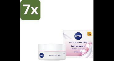 NIVEA - Essentials Dagcrème - Voedende Gezichtscrème - SPF 30 - Met Amandelolie & Sheaboter - Droge huid - 50 ml - Bulkverpakking - 7 stuks