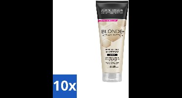 John Frieda – Shampoo – Blonde+ Repair Bond Building – Herstellend – 250 ml - Bulkverpakking - 10 stuks