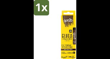 1 x Got2B - 2-in-1 Gel - Brows & Edges Donkerbruin - 16 ml - 2-in-1 Gel Brows En Edges - Donkerbruin Gel - Haarranden Stylen - Wenkbrauwen Stylen - Natuurlijke Look
