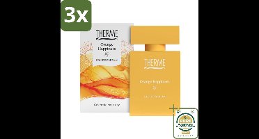 3 x Therme - Orange Happiness - Eau de Parfum - Verfrissend - 30ml - Grootverpakking - Eau De Parfum - Wellness - Geur - Sinaasappel - Patchouli