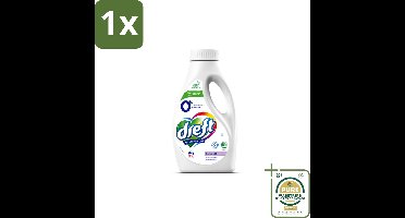 1 x Dreft - Vloeibaar Wasmiddel - 0% Gekleurde Was - Hypoallergeen - 19 Wasbeurten- 0% Gekleurde Was - Hypoallergenisch Wasmiddel - Gevoelige Huid - Natuurlijk Wasmiddel - Parfumvrij Wasmiddel