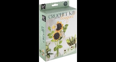 Haakset - Bloemen Boeket - Geel - 16x5,5x21Cm