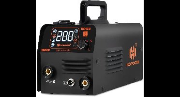 Elektrisch lasapparaat - Semi-automatische lasmachine - 200A - 3 in 1 - MIG/TIG/MMA - ARC-kracht 2T-4T - Zwart