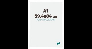 Your Decoration - Puzzellijst 59,4x84 cm - Wit Hoogglans - Puzzellijst 1500-2000 stukjes - Aluminium Fotolijst - Kent