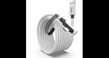 Syntech Link Kabel 5 meter Compatibel met Quest2 accessoires en PC/Steam VR, Hoge snelheid PC Gegevensoverdracht, USB 3.0 naar USB C Kabel voor VR Headset en Gaming PC