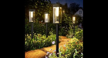 Tuinverlichting op Zonne Energie - Solar Buitenlampen -Zwart