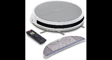 RVV® Robotstofzuiger met laadstation - Robotstofzuiger - Robotstofzuiger huisdieren - Grijs - 30cm x 30cm x 7cm