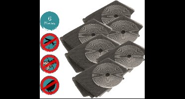 HIXA Raamhor - Zwart - 130x150cm - Set van 6 Stuks - Gaas - Anti-insecten - Raamhor - Deurhor - Met plakstrip