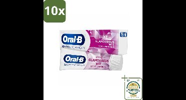 10 x Oral-B - 3D White Advanced – Tandpasta – Luxe – Glamorous White – 75 ml - Grootverpakking - Koffiezetapparaat