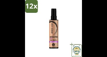 Syoss - Keratin - Heatprotection Spray - Tot 220°C Bescherming - 200 ml - Voordeelverpakking - 12 stuks - Haarspray - Haarstyling