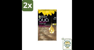 Garnier - Olia 8 - Haarkleuring - Lichtblond - Zonder Ammoniak - 60% Olie - Permanente Kleur - Voordeelverpakking - 2 stuks - Olia Garnier - Haarkleuring blond
