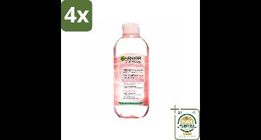 Garnier - SkinActive - Micellair Reinigingswater - Rozenwater - Stralende Huid - 400 ml - Voordeelverpakking - 4 stuks - Rozenwater - Stralende huid