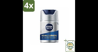 NIVEA MEN - Anti-Age - Gezichtscrème met SPF 15 - 50 ml - Voordeelverpakking - 4 stuks - SPF 15 - Huidveroudering