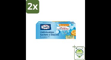 Toppits – IJsblokzakjes – 10 Zakjes - Voordeelverpakking - 2 stuks - IJszakjes - Ijsblokjes