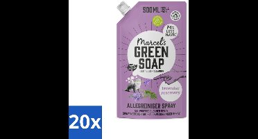 Marcel's Green Soap - Allesreiniger Spray - Navulling - Lavendel & Rozemarijn - Frisse reiniging - 500 ml - Bulkverpakking - 20 stuks