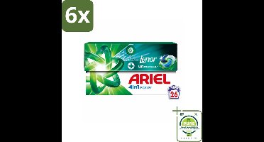 Ariel - 4in1 Wasmiddel Pods - Lenor Unstoppables - 26 Pods - Voordeelverpakking - 6 stuks - Ariel wasmiddel - Lenor Unstoppables