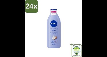 Nivea - Smooth Body Milk - Sheaboter - 72 uur Hydratatie - Voor Droge Huid - 400 ml - Voordeelverpakking - 24 stuks - NIVEA bodylotion - Bodymelk droge huid