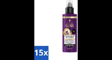 Gliss - Scalp & Root Activator - Siliconenvrij - Voor Gezonde Hoofdhuid - 100 ml - Bulkverpakking - 15 stuks