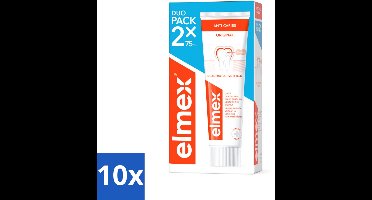 Elmex – Tandpasta – Anti-Cariës – 2x75 ml - Bulkverpakking - 10 stuks