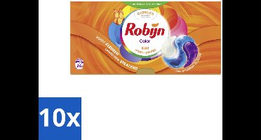 Robijn – 3-in-1 Wascapsules – Color - 26 Capsules - Bulkverpakking - 10 stuks