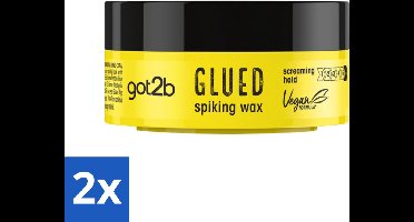 2 x Got2B - Spiking Wax - Glued - 75 ml - Haarkleur - Haartypen - Haartypen - Haartypen - Haartypen