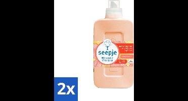 2 x Seepje - Wasverzachter - Verzorgt en Verfrist - Sandelhout en Perzik - 30 Wasbeurten - 750 ml - Wasverzachter - Wasmiddel - Natuurlijke Wasverzachter - Biologische Wasverzachter - Wasverzachter Sandelhout