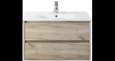 Dante Badmeubelset 80 cm - Craft Oak - Keramische Wastafel Wit Enjoy
