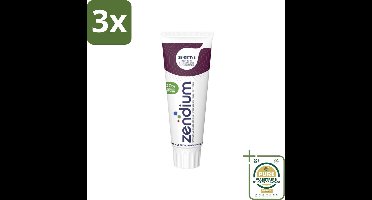 3 x Zendium Tandpasta Sensitive 75 ml - Grootverpakking - Gevoelige Tanden - Tandpasta - Natuurlijke Enzymen - Mondgezondheid - Fluoride